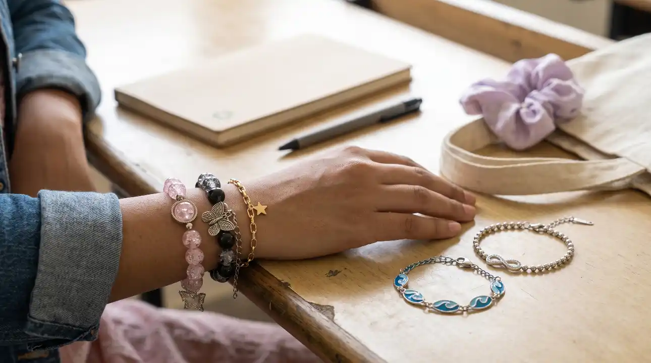 College Bracelet Guide: 7 Easy Ways to Style Bracelets for Campus Outfits